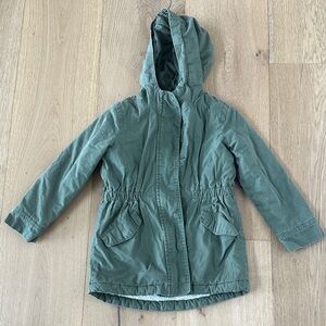 Gap Kids Green Hooded Jacket 6/7
